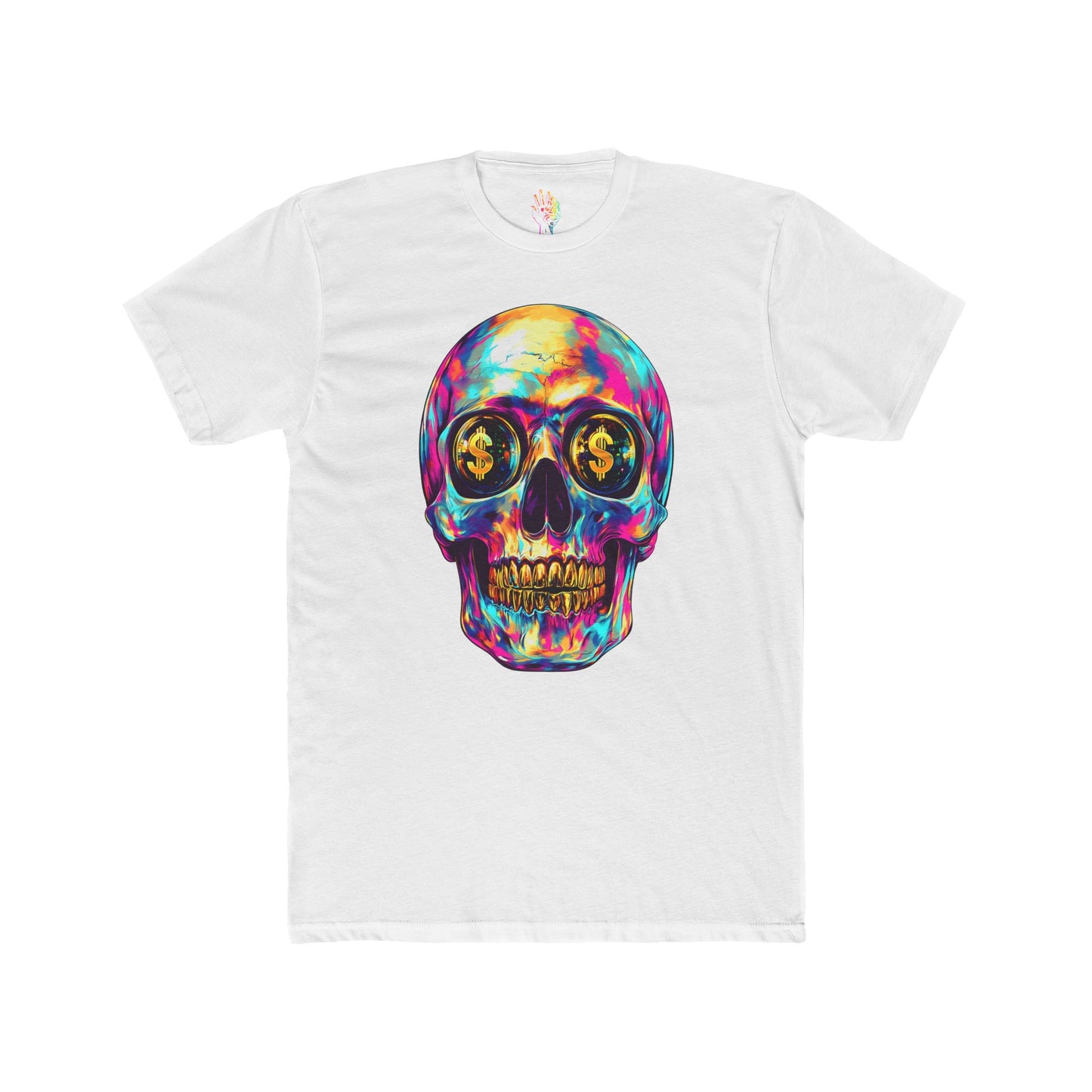 Trippy Money Skull Graphic Tee